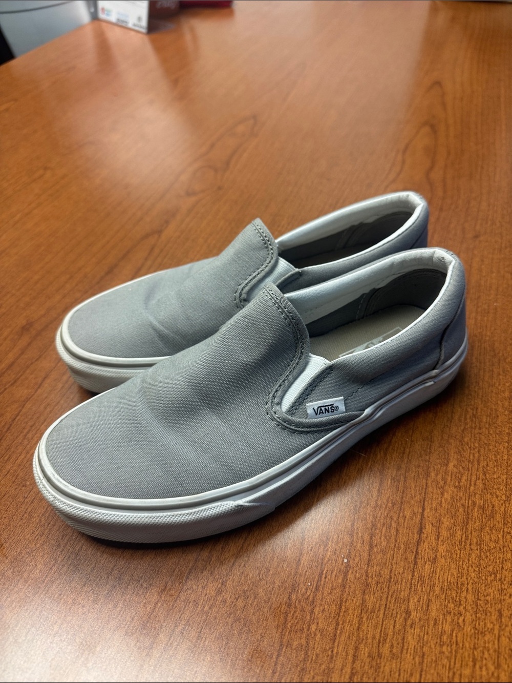 Vans Unisex Slip-On Canvas Sneakers — Gray - Picture 2 of 6